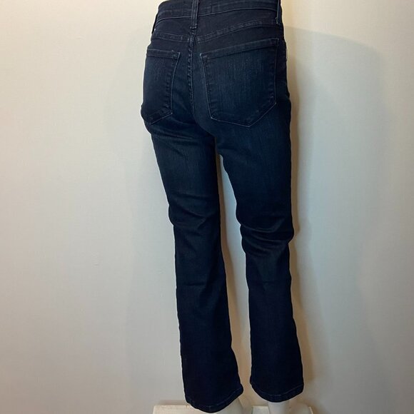 Not Your Daughter's Jeans Women's Dark Denim Straight Jeans - Size 2P - Picture 4 of 5